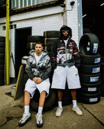 BRAKE-LIGHTS TAPESTRY ZIP-UP HOODIE