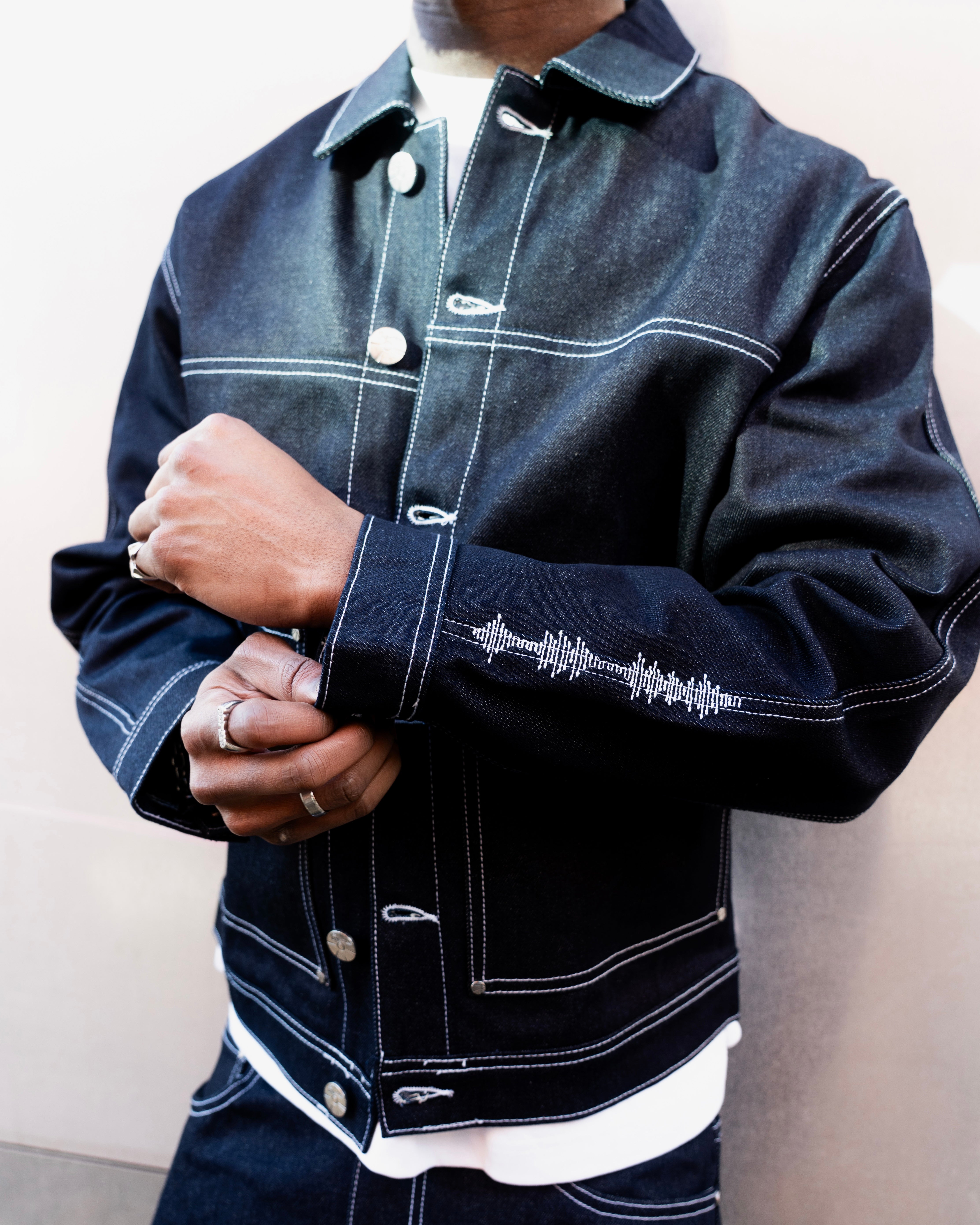 DISC RAW DENIM JACKET [14OZ] - The Episodes Project