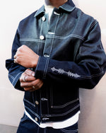 DISC RAW DENIM JACKET [14OZ]