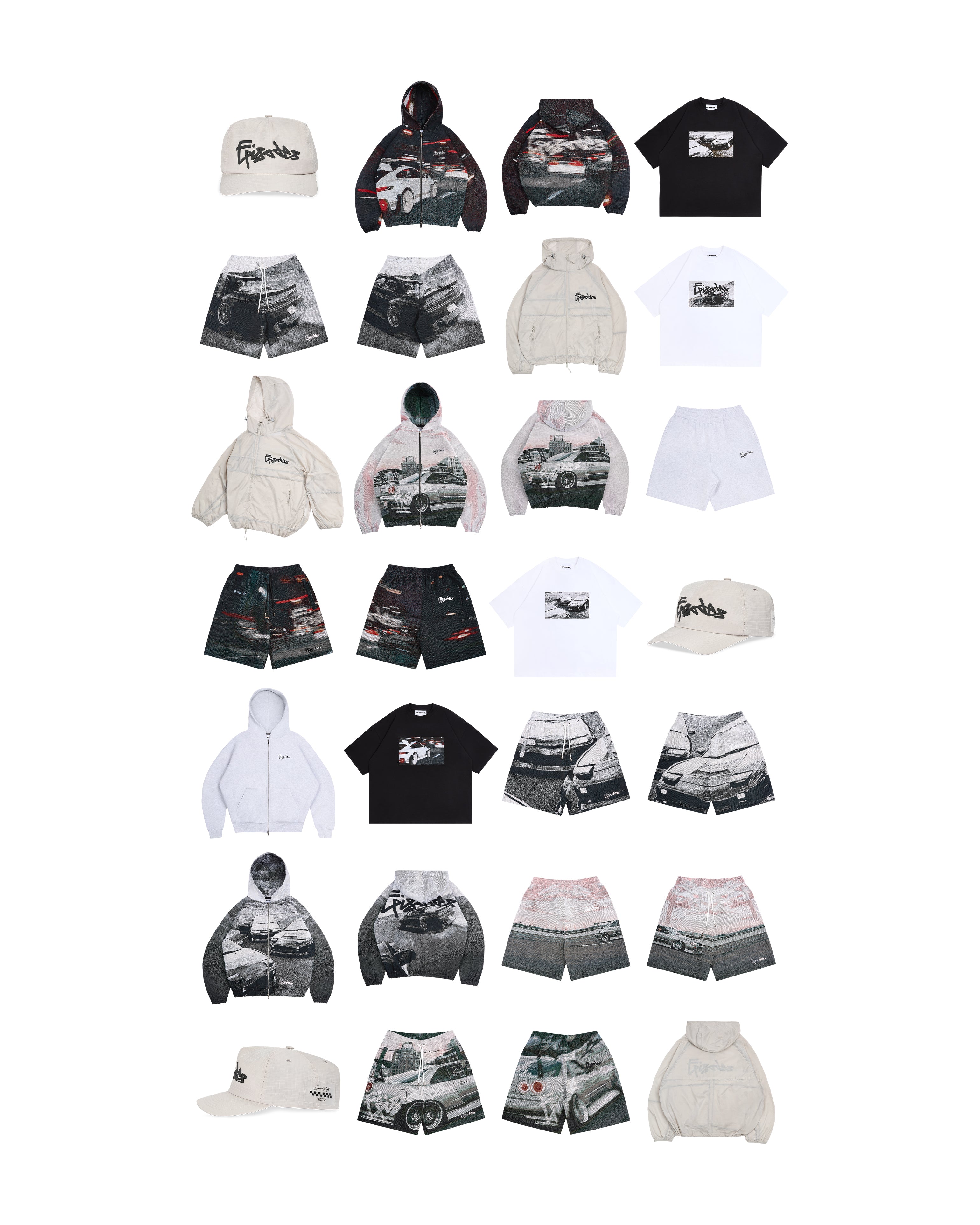 SKYLINE TAPESTRY ZIP-UP HOODIE - The Episodes Project