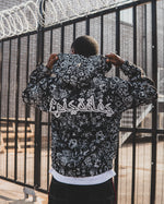 BLAZE Tapestry Zip-Up Hoodie