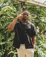 Episodes Black Linen Shirt