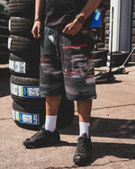 BRAKE-LIGHTS TAPESTRY BAGGY SHORTS
