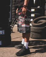 BRAKE-LIGHTS TAPESTRY BAGGY SHORTS