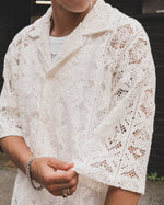House of Cards White Lace Shirt