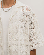 House of Cards White Lace Shirt