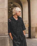 House of Cards Black Lace Shirt
