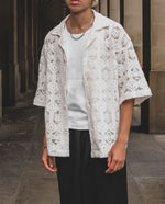 House of Cards White Lace Shirt