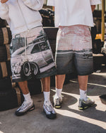 SKYLINE TAPESTRY BAGGY SHORTS