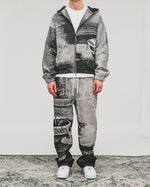 DRIFT Tapestry Zip-Up Hoodie MONO