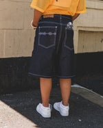 DISC RAW DENIM SHORTS [14OZ]