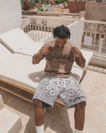 BLAZE Tapestry Shorts WHITE