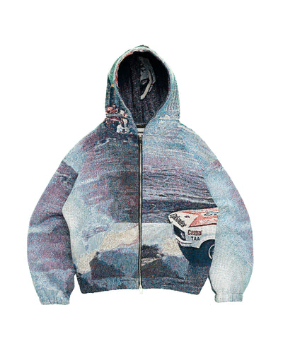 DRIFT Tapestry Zip-Up Hoodie