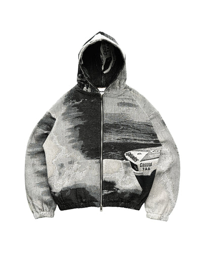 DRIFT Tapestry Zip-Up Hoodie MONO