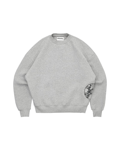 Disc Sweatshirt Grey [630GSM]