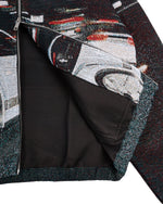 BRAKE-LIGHTS TAPESTRY ZIP-UP HOODIE