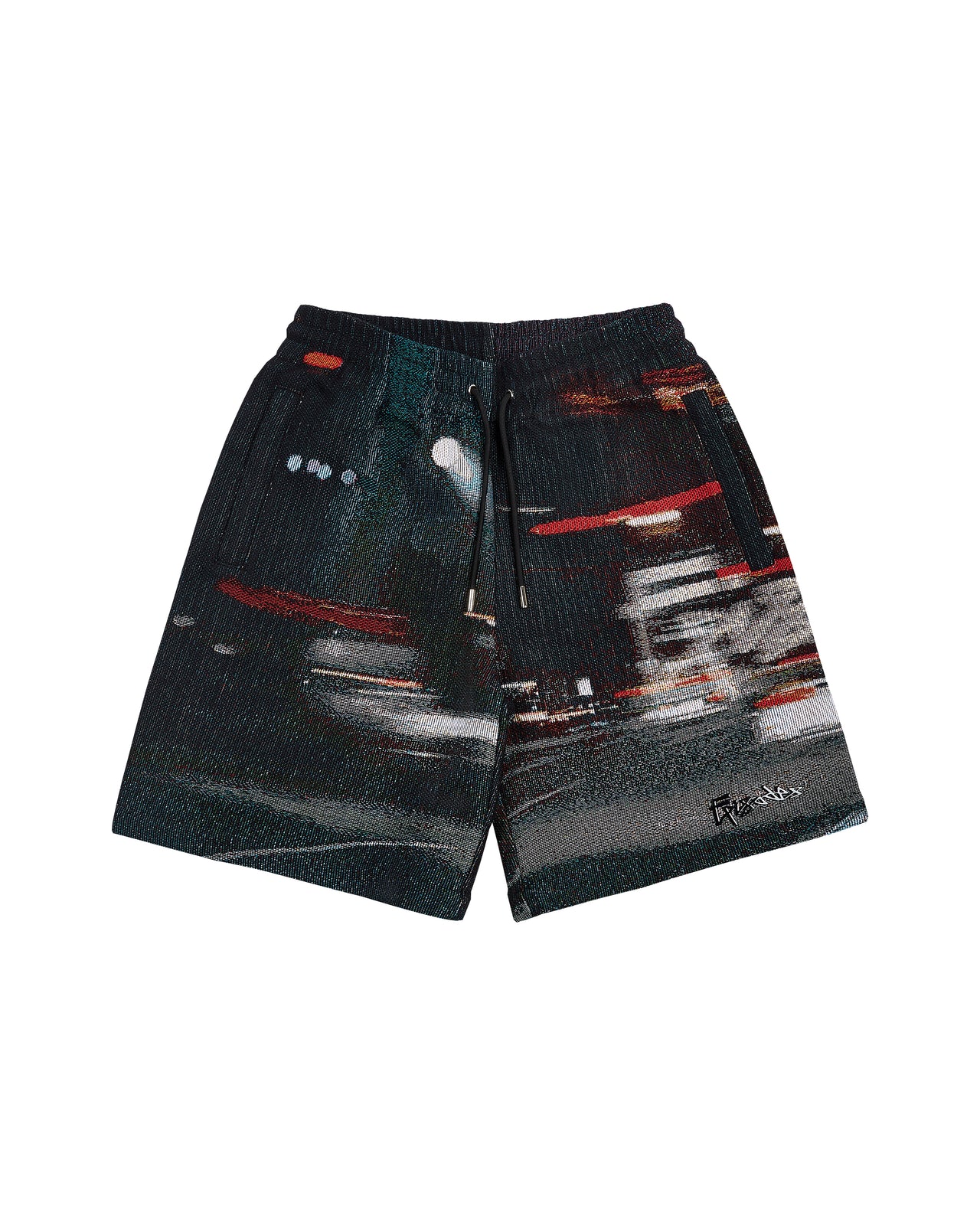 BRAKE-LIGHTS TAPESTRY BAGGY SHORTS