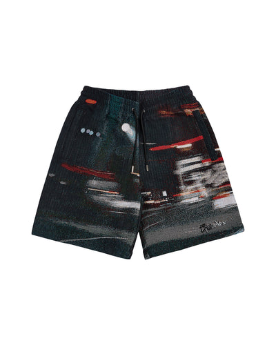 BRAKE-LIGHTS TAPESTRY BAGGY SHORTS