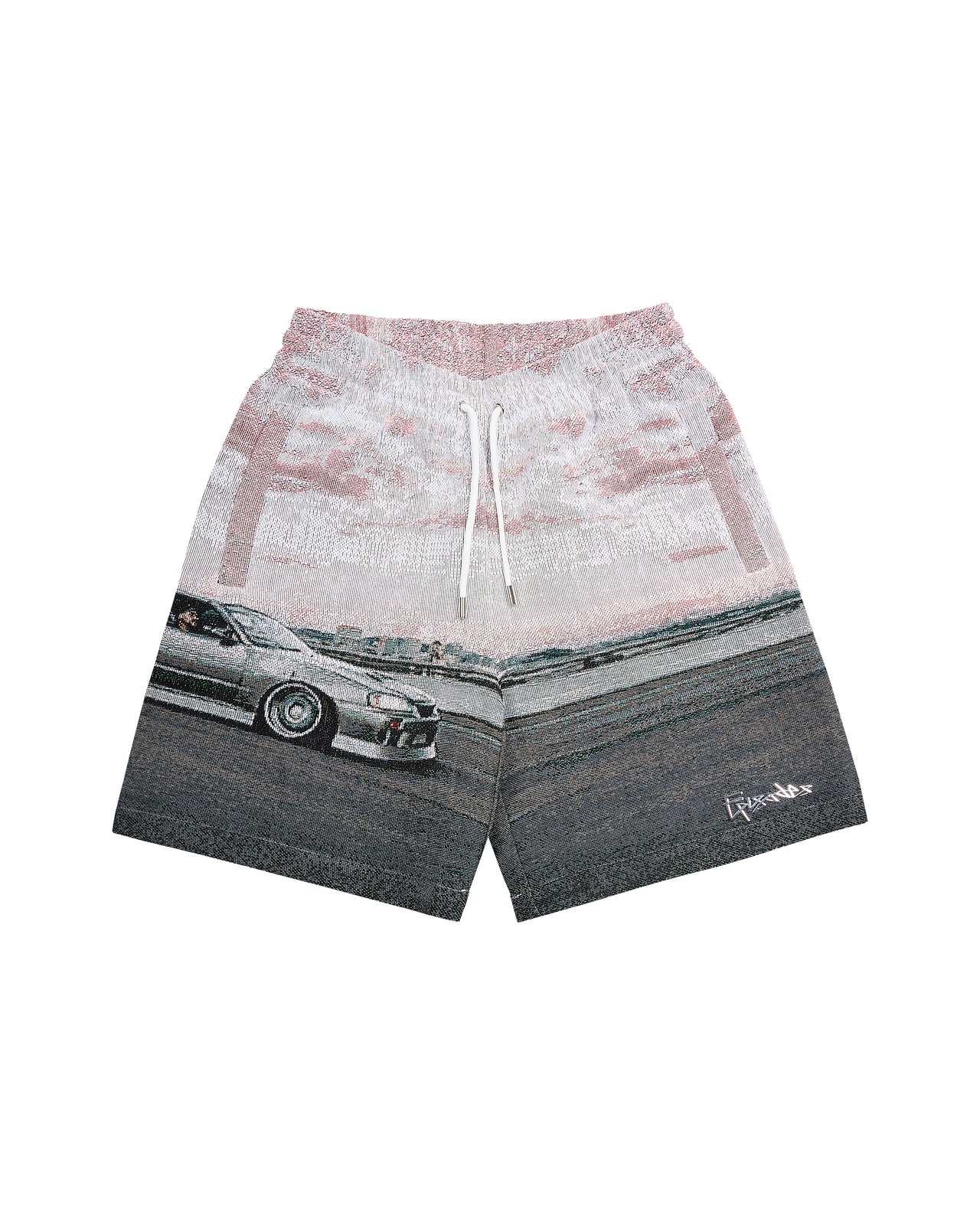 SKYLINE TAPESTRY BAGGY SHORTS