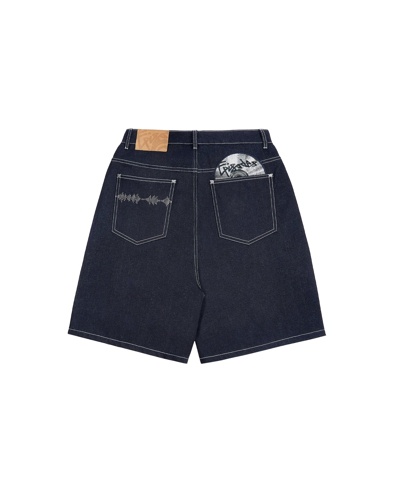 DISC RAW DENIM SHORTS [14OZ]