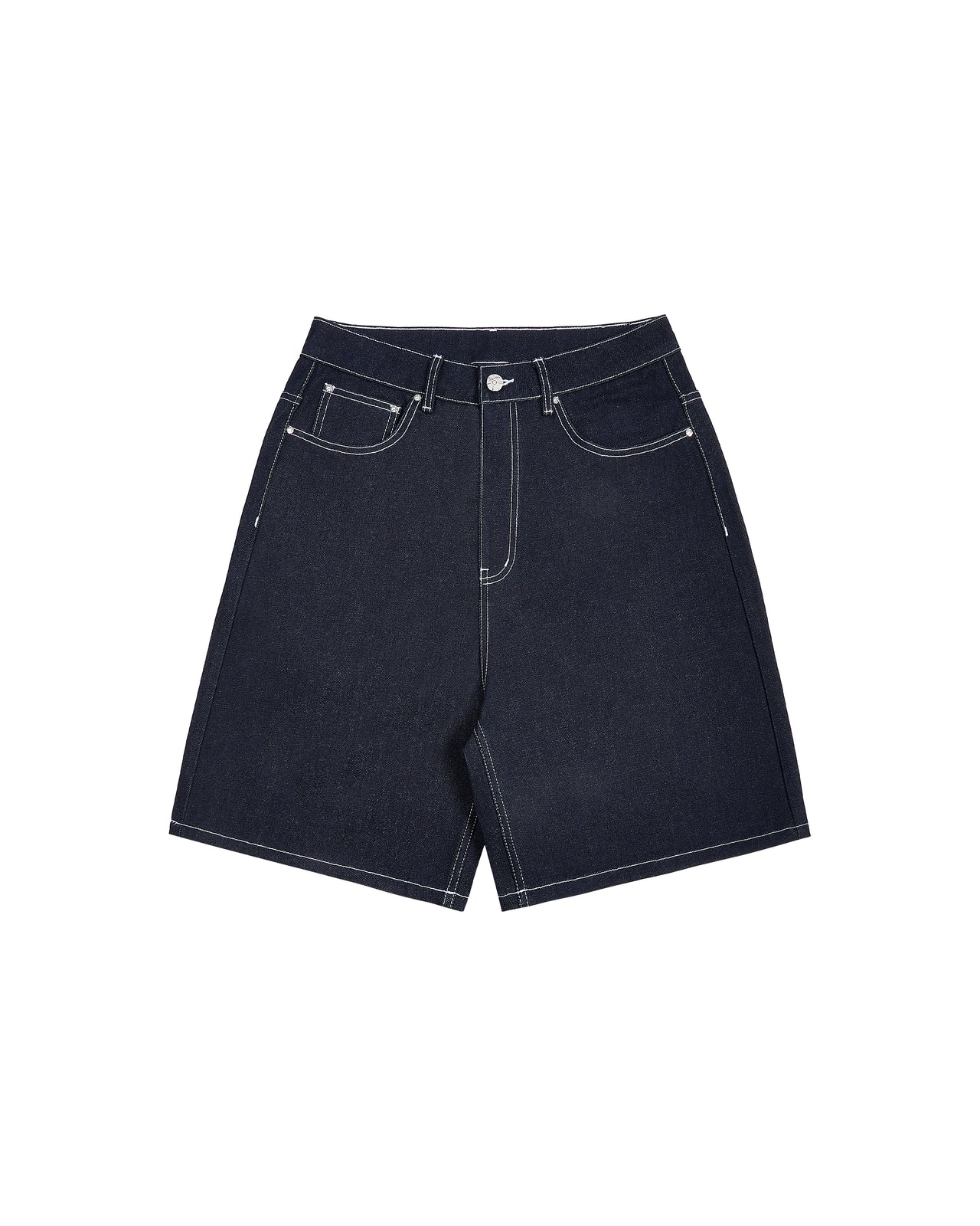 DISC RAW DENIM SHORTS [14OZ]