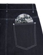 DISC RAW DENIM SHORTS [14OZ]