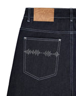 DISC RAW DENIM SHORTS [14OZ]