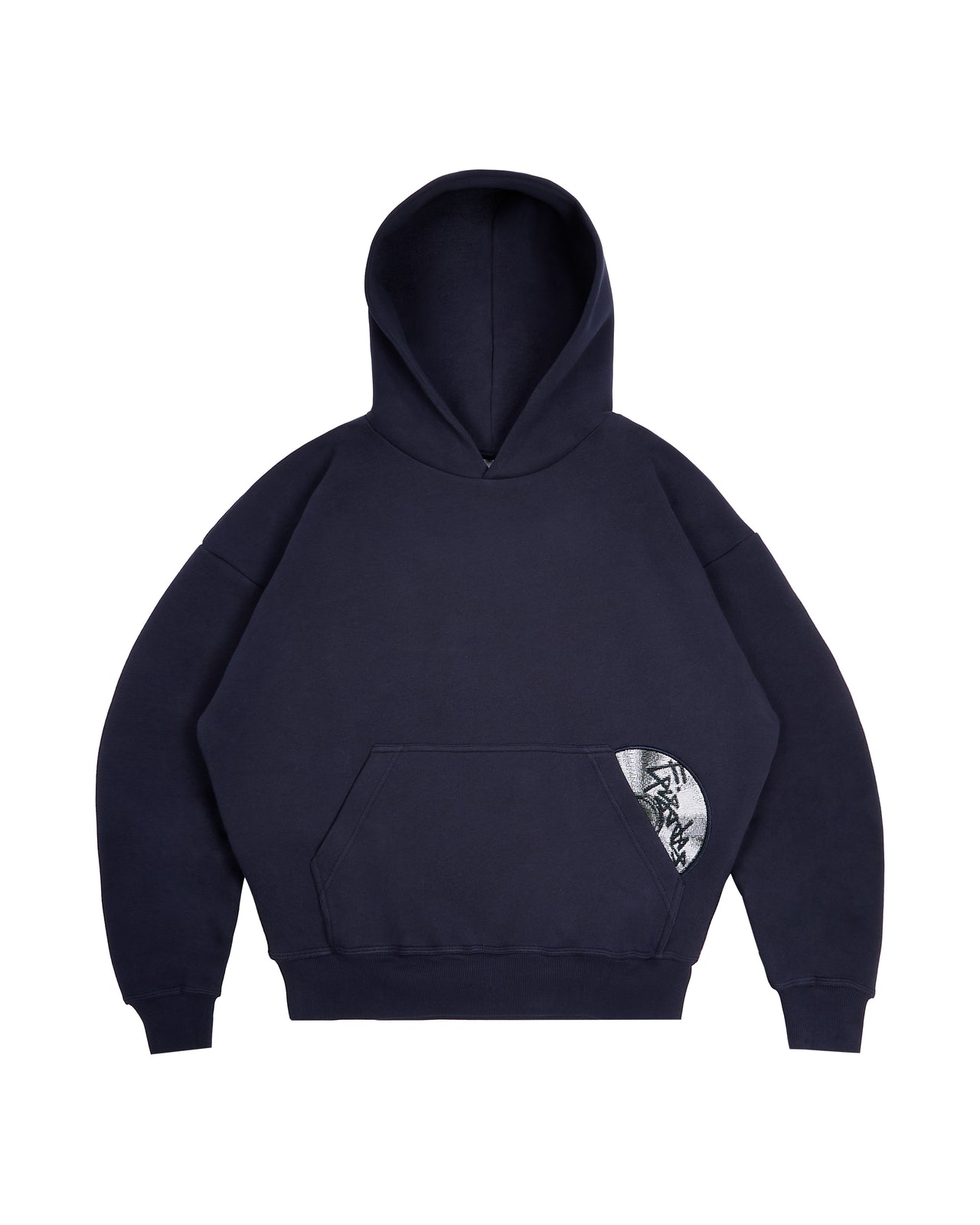 DISC HOODIE NAVY [630GSM]