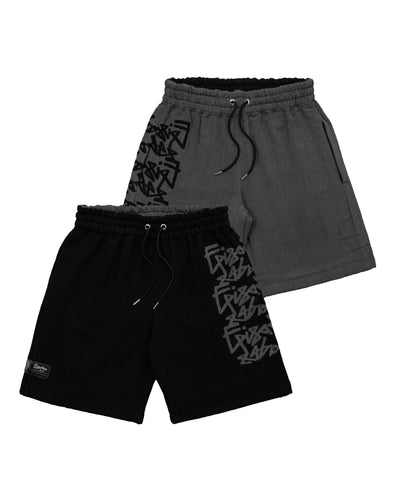[TAGGED UP] REVERSIBLE TAPESTRY SHORTS