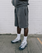 'EARN YOUR STRIPES' REVERSIBLE TAPESTRY SHORTS