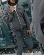 TAGGED UP REVERSIBLE TAPESTRY SHORTS