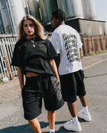 TAGGED UP REVERSIBLE TAPESTRY SHORTS