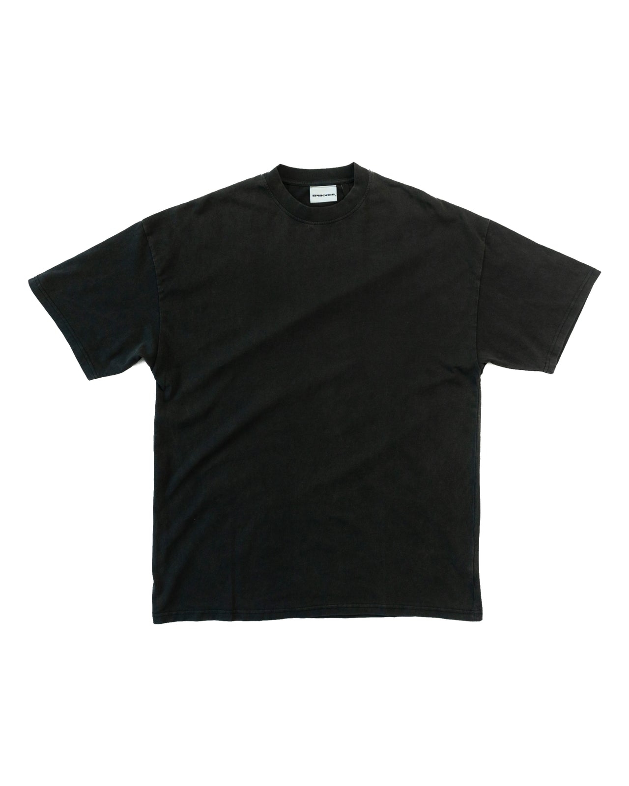 Hand Print Boxy T Black