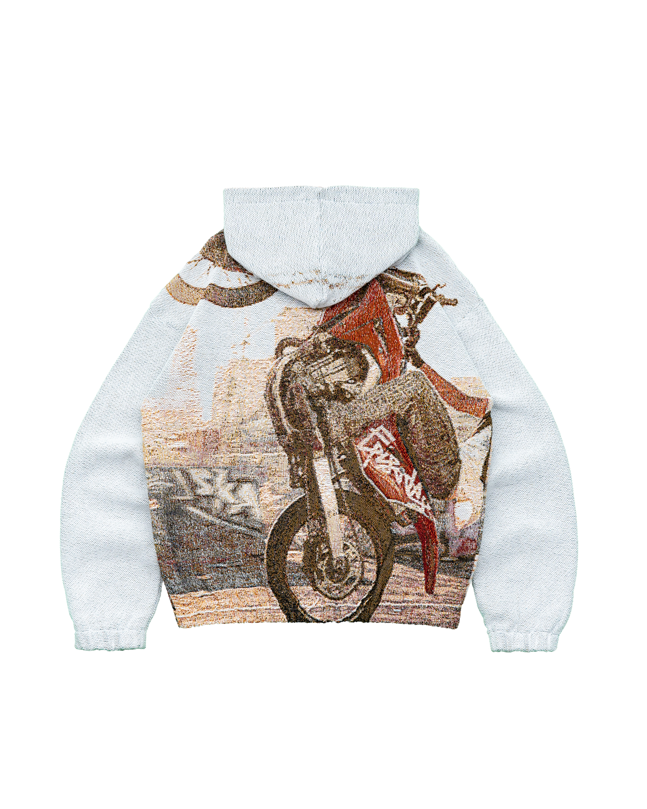 WHEEL UP Tapestry Zip-Up Hoodie