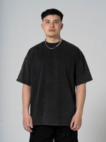 Hand Print Boxy T Black