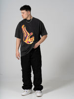 Falling Boxy T Black