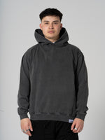 Hand Print Hoodie Black