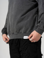 Hand Print Hoodie Black