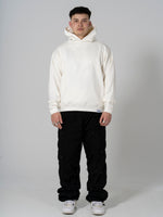 Hand Print Hoodie Ivory