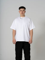 Hand Print Boxy T White