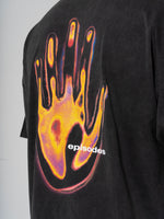Hand Print Boxy T Black