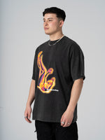 Falling Boxy T Black